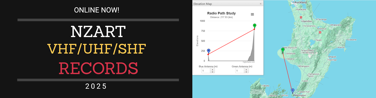 New Zealand VHF/UHF/SHF DX Records